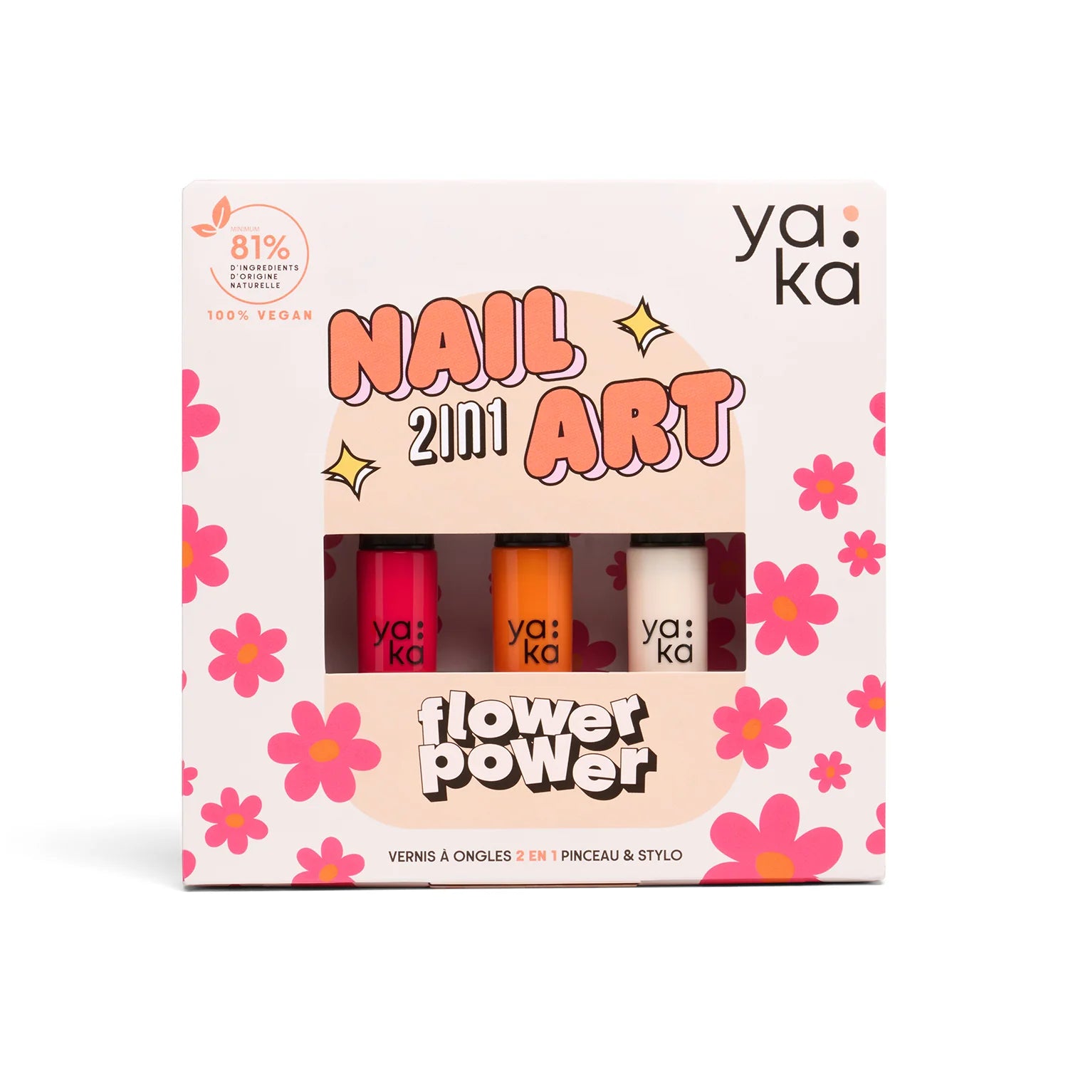 Coffret vernis à ongles 2en1 - Flower Power