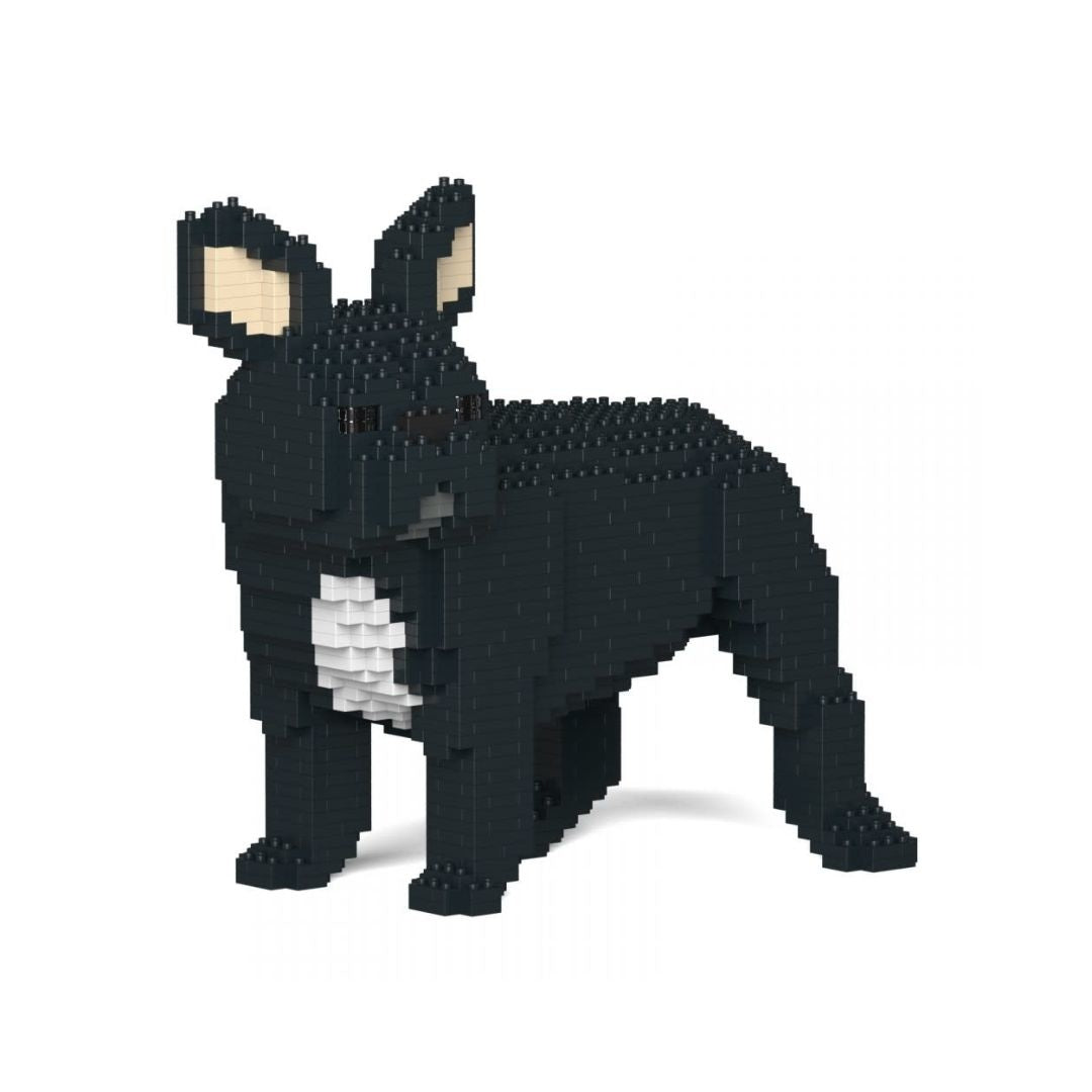 Jeu de Construction Chien Bouledogue français Noir Tourne la tête