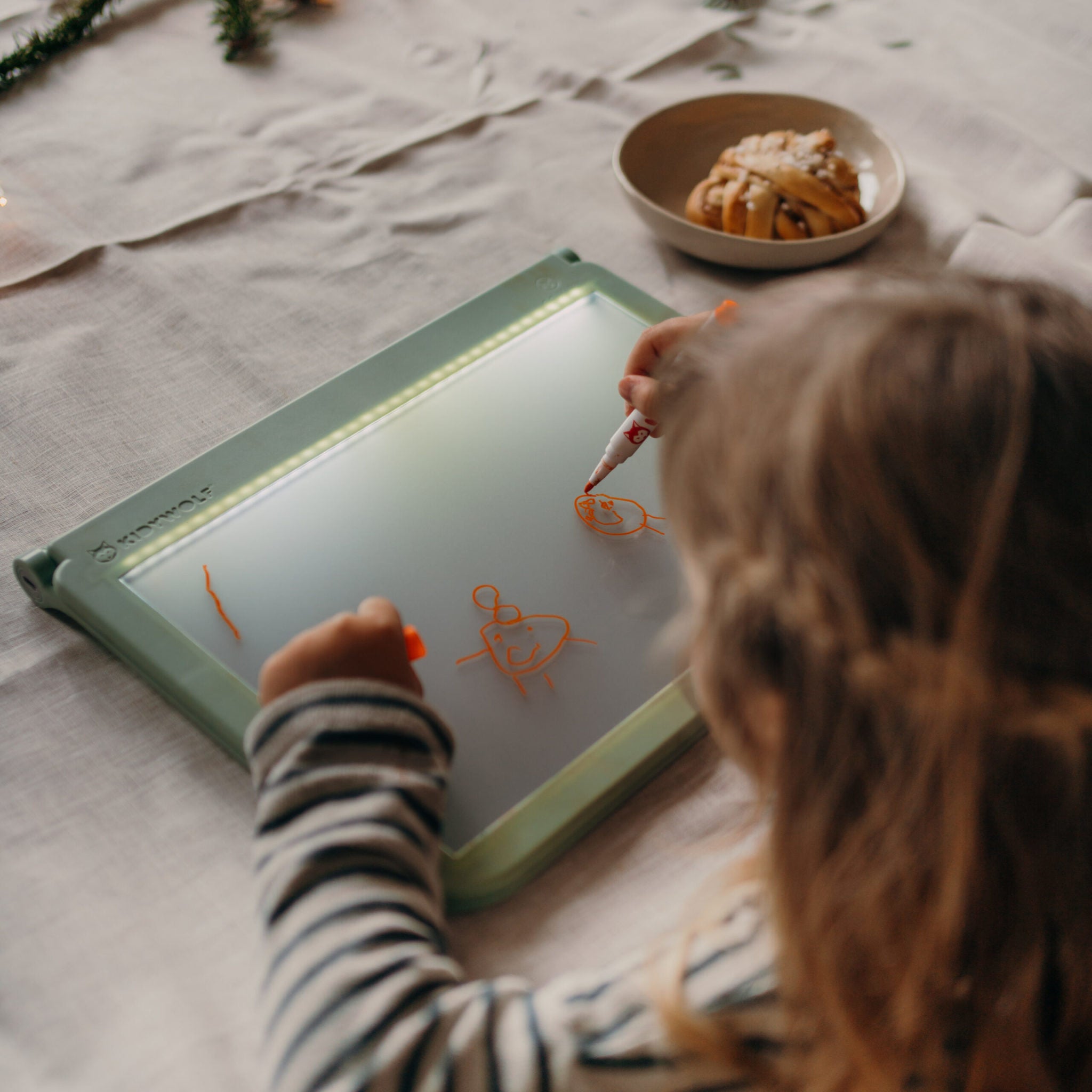 Marqueurs Fluorescent - KidyMarker Rouge, Violet, Jaune & Bleu