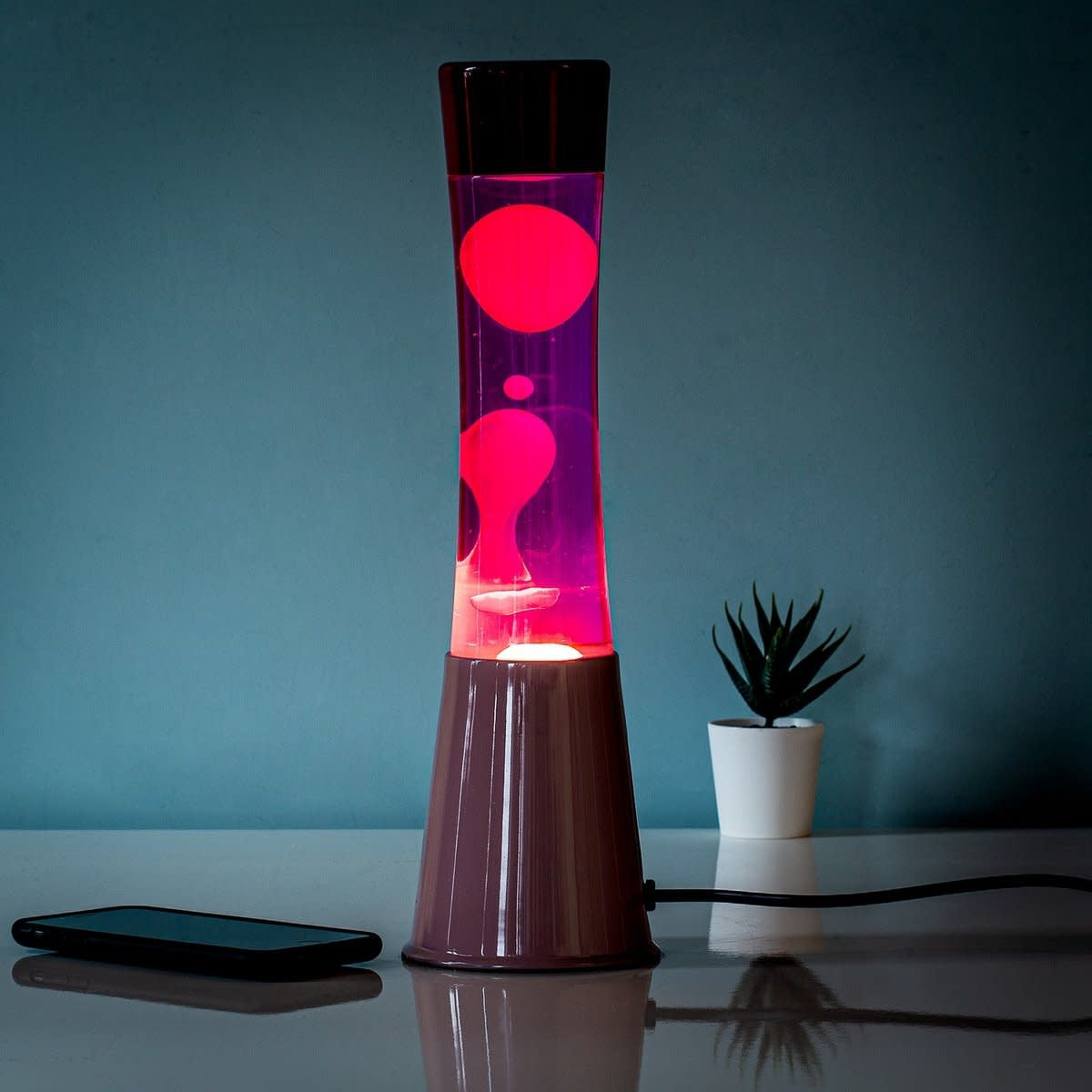 Lava Lamp - pink and red base and pink
