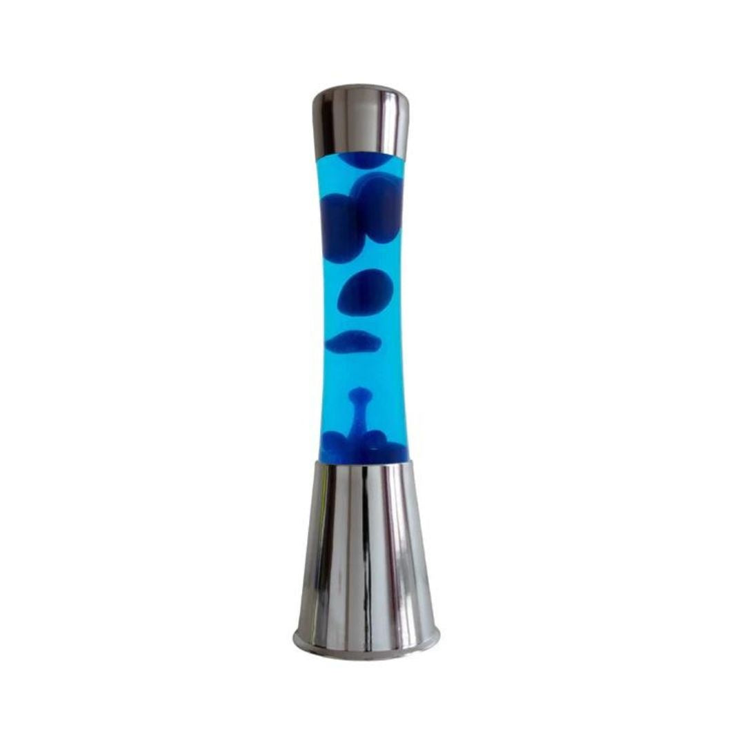 Lava Lamp Chrome & Blue