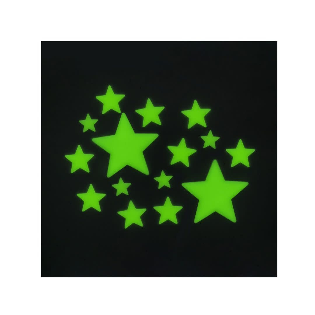 Autocollant Étoiles Phosphorescentes Super Stars