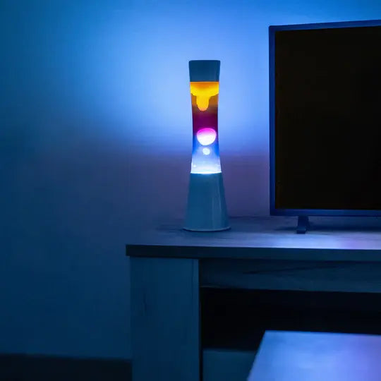 White and Gradient Lava Lamp