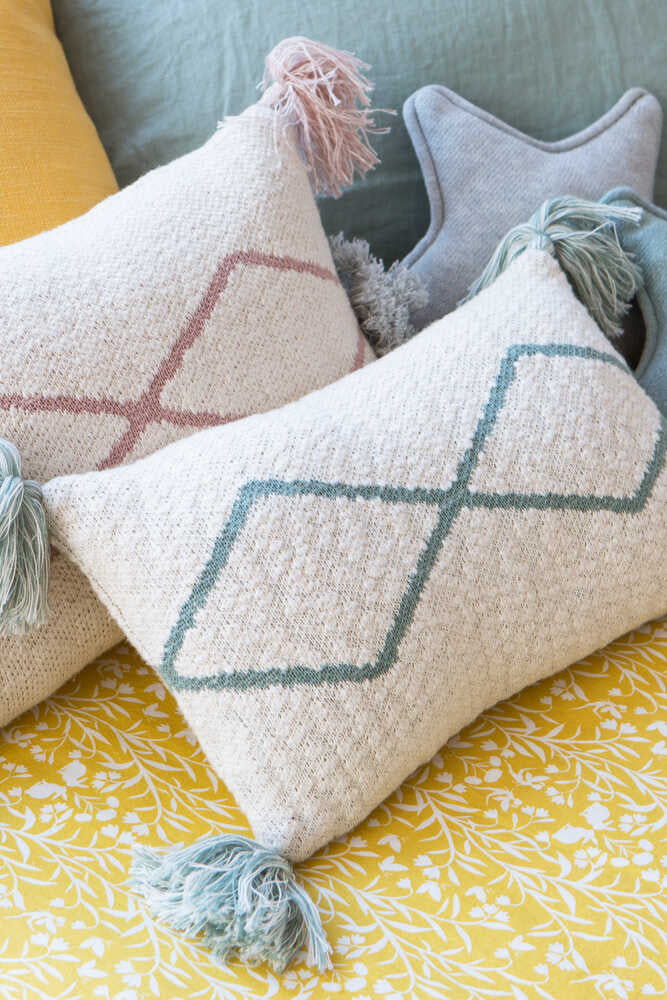 Coussin Lavable Oasis Indus Bleu