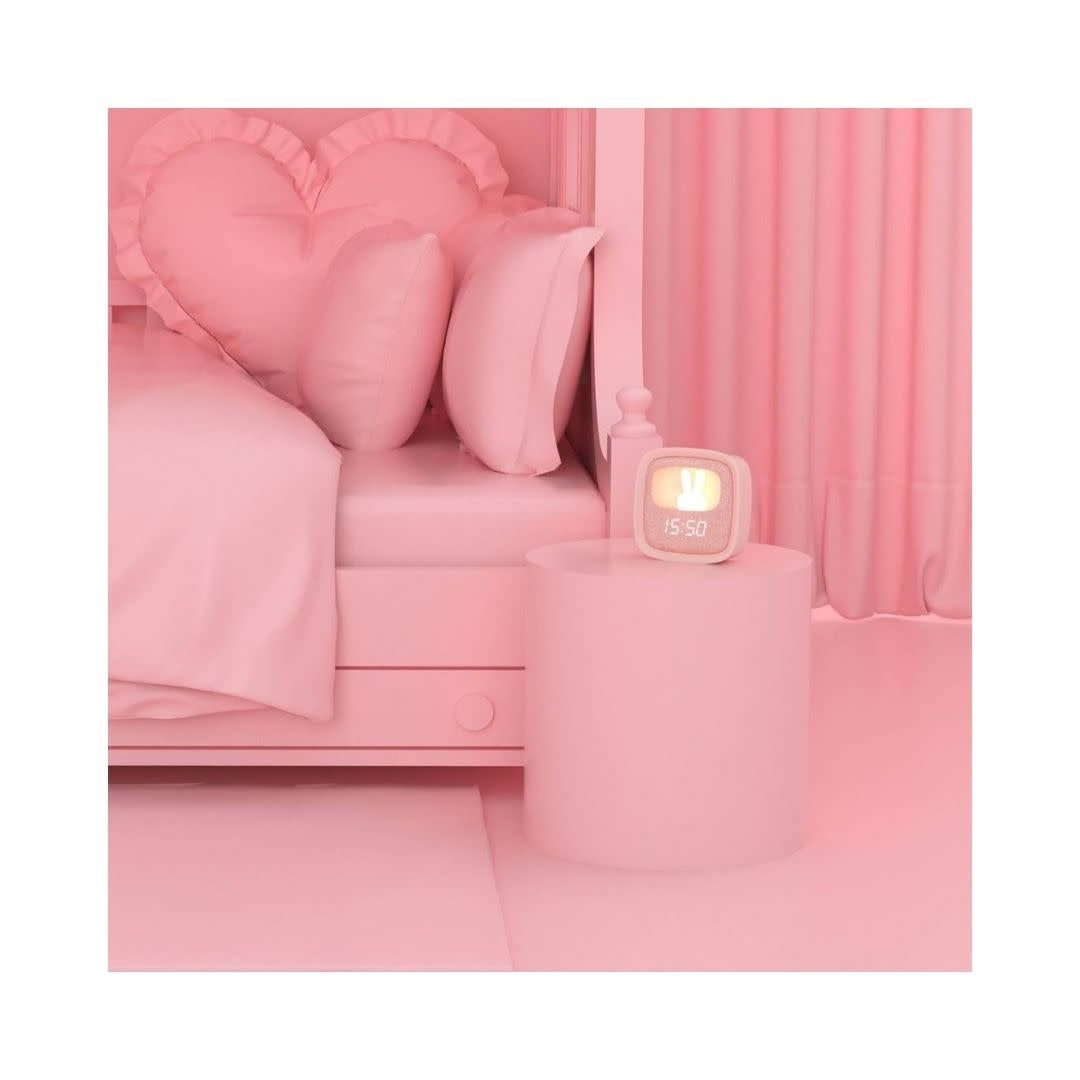 Réveil et Veilleuse Billy Clock Rose