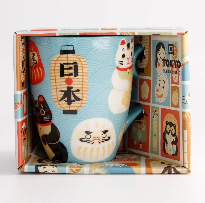 Mug Kawaii – Daruma / Maneki neko