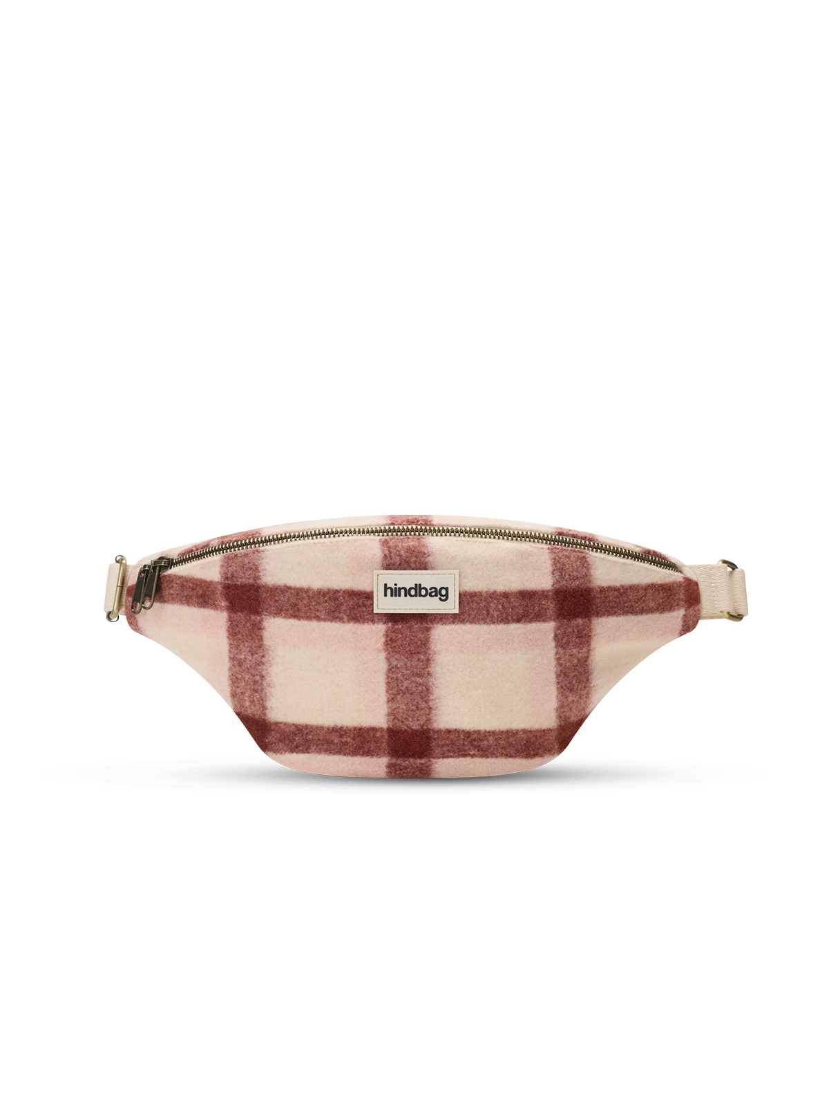 Sac banane Olivia laine tartan rose
