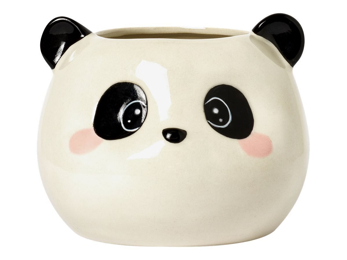 Ceramic pencil cup - desk friends - panda