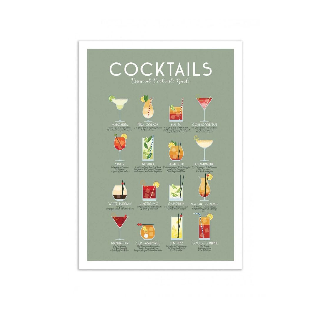 Affiche Cocktails