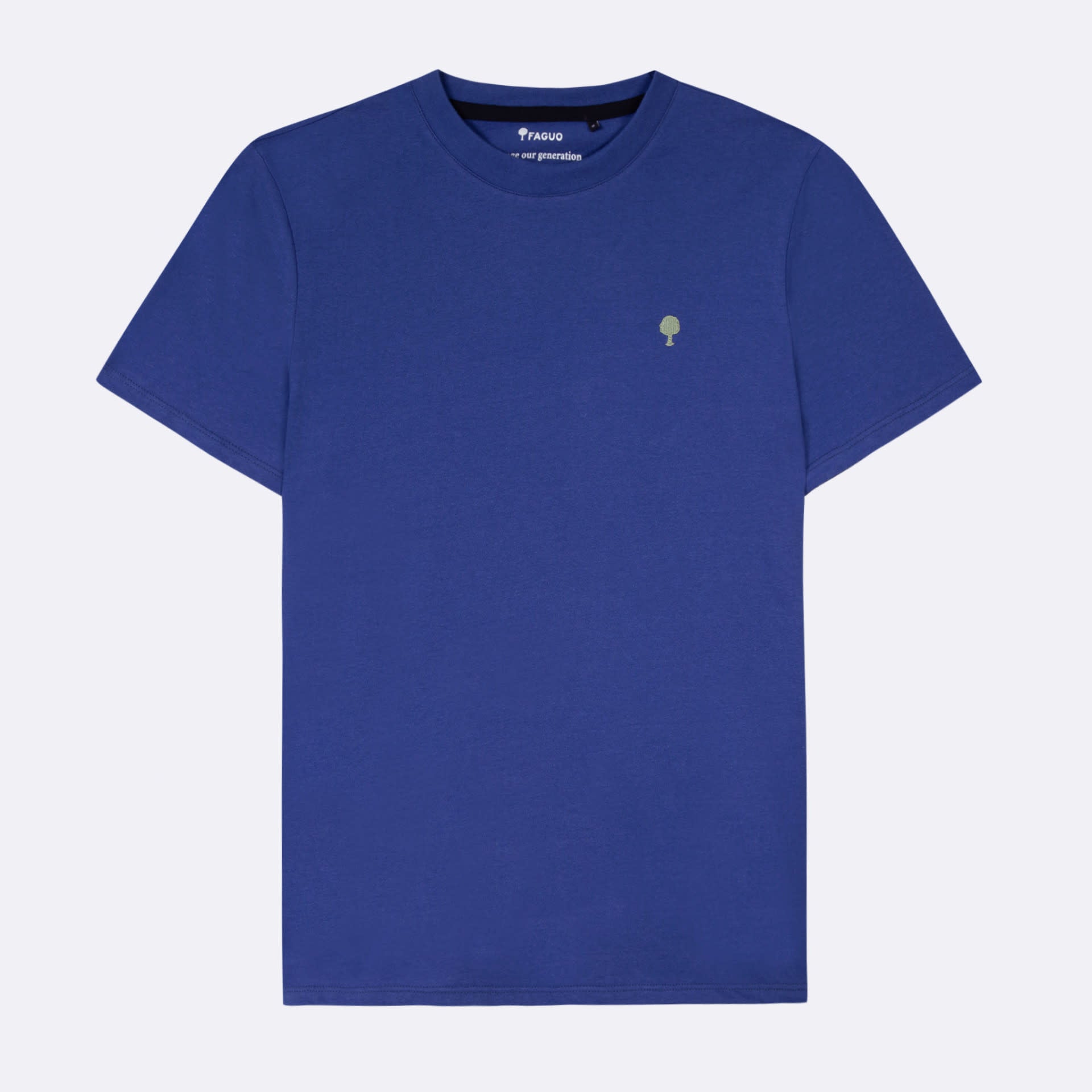 T-shirt - Arcy Arbre Brodé Bleu