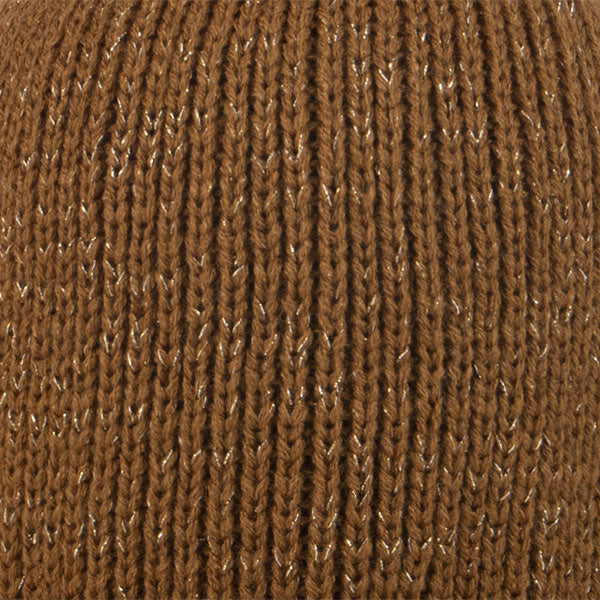 Ierse koffie muts - Camel Lurex