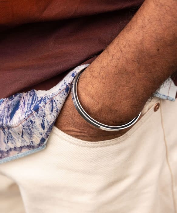 Bracelet Navarch 6SR Argent & Bleu