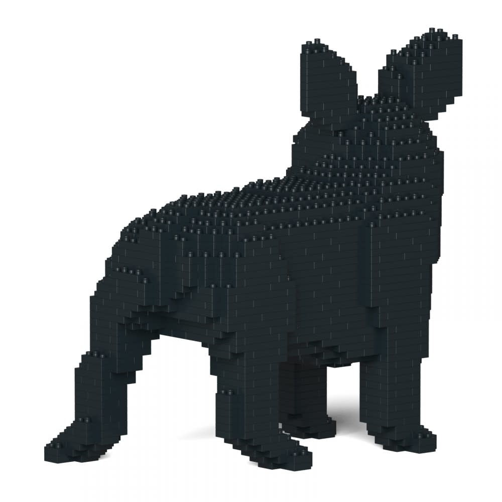 Jeu de Construction Chien Bouledogue français Noir Tourne la tête