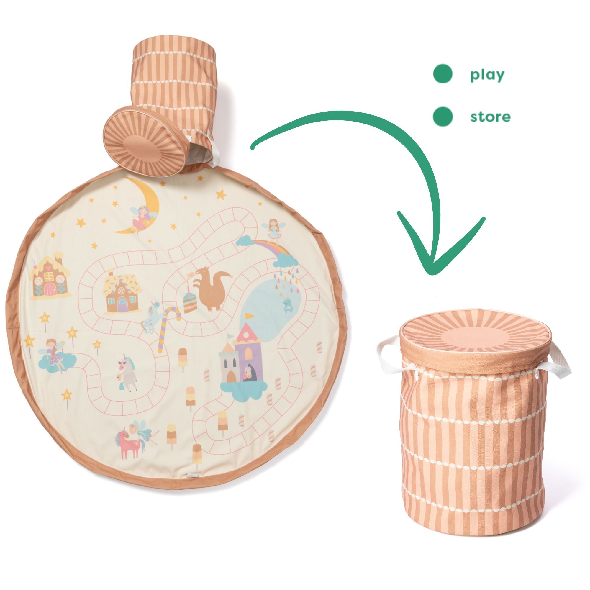 Tapis de jeu & panier à jouets Soo - Fairyworld