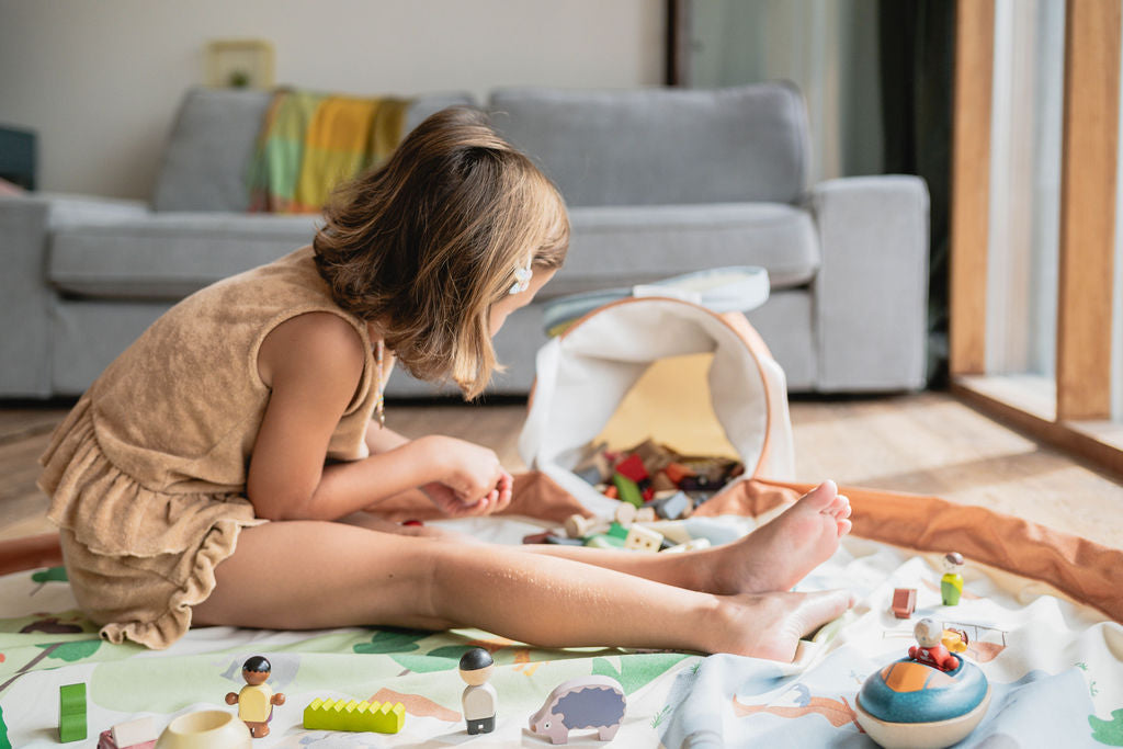 Soo Zoo Play Mat &amp; Toy Basket
