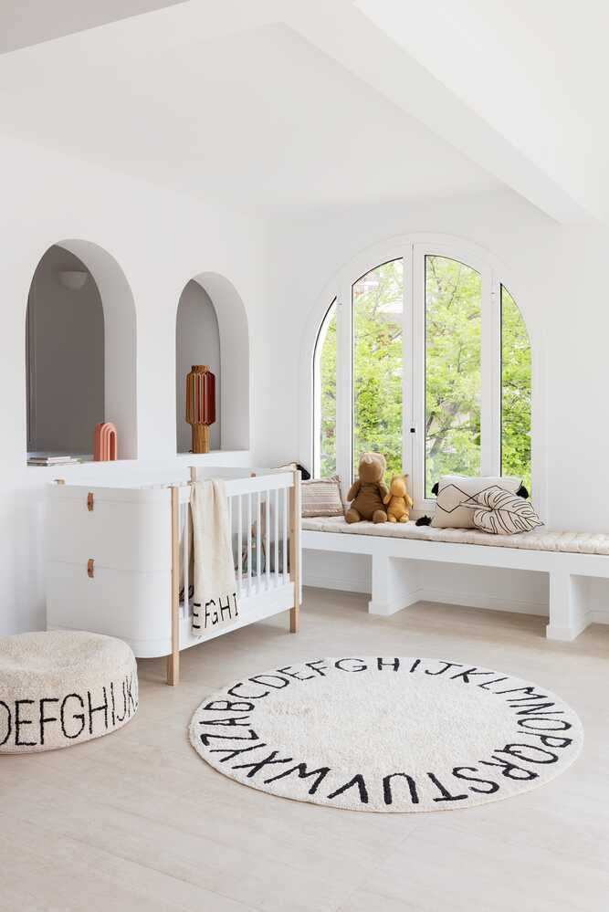 Tapis Round ABC Natural-Black