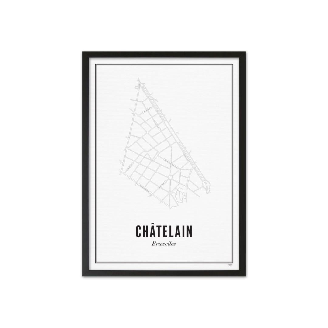 Affiche Bruxelles Chatelain